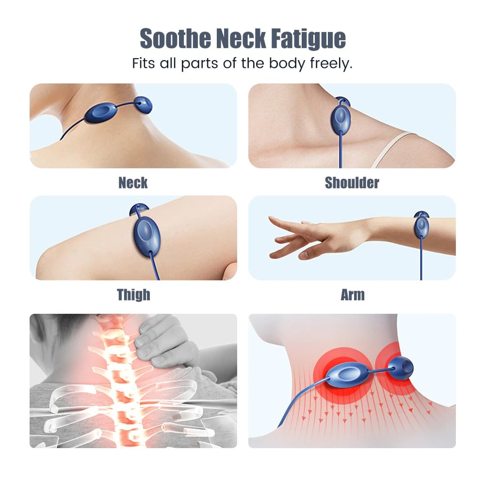 Neck Massager with Heat - Neck Lymphatic Massager for Pain