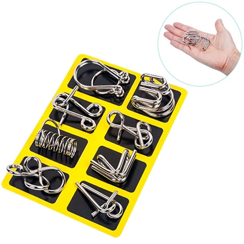 Metal Brain teaser Puzzles Ring Educational Toys
