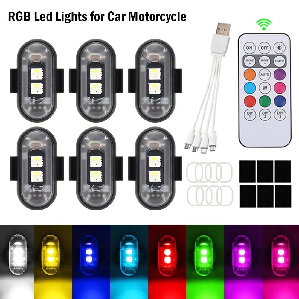 Wireless LED Strobe Lights-4pcs