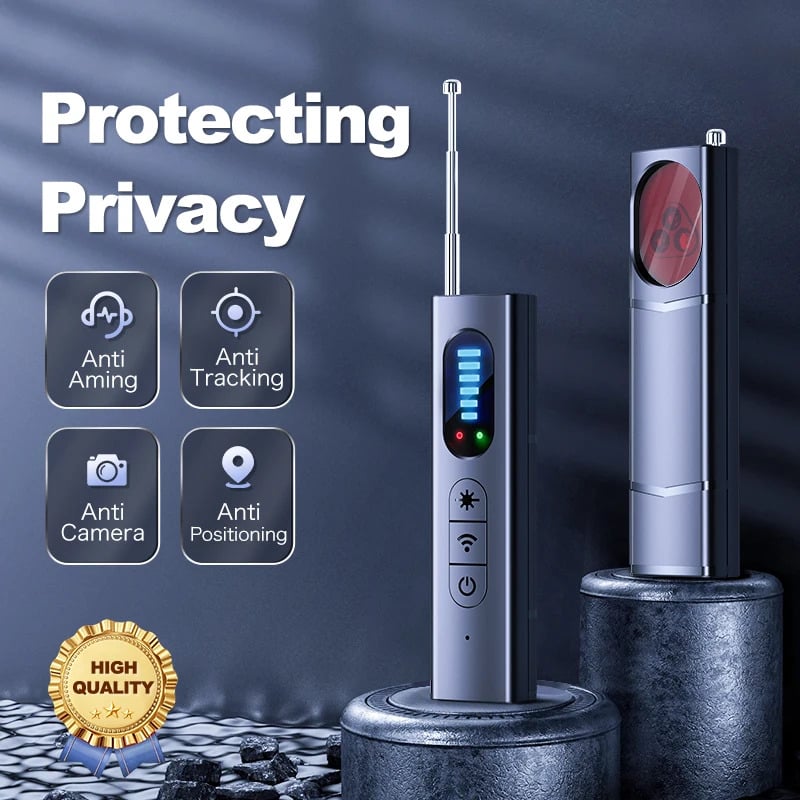 Multi-Mode Anti-Spy Detector – Hidden Camera, GPS & RF Bug Sweeper